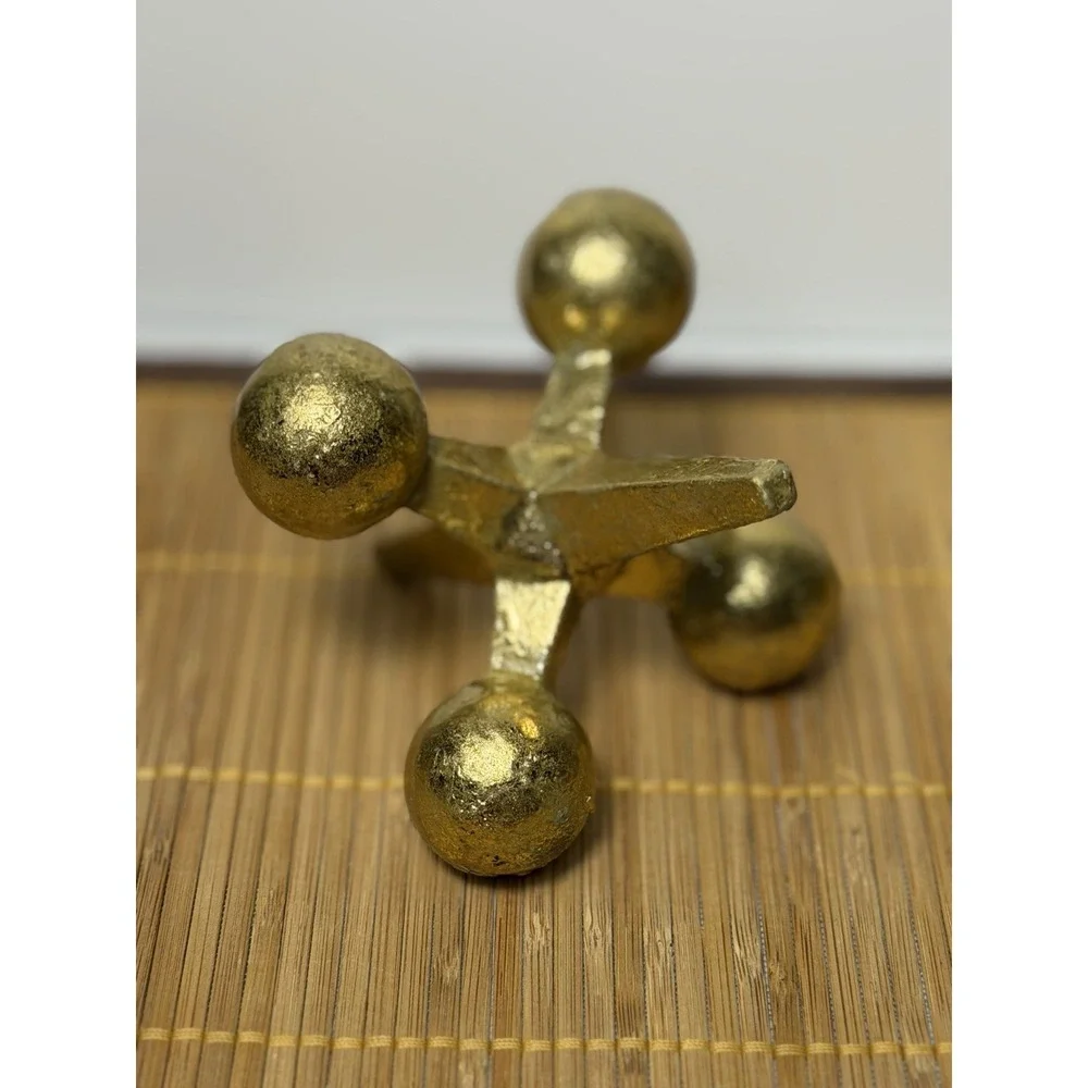 Gold Finish Jacks Jax Rustic Farmhouse Home Decor Paperweight